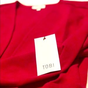 Tobi | Plunging Red Bodycon Dress ❤️